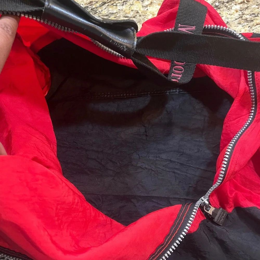 Vintage Marlboro Unlimited Duffel Bag Red Black 90s Gear Travel Gym Bag Large